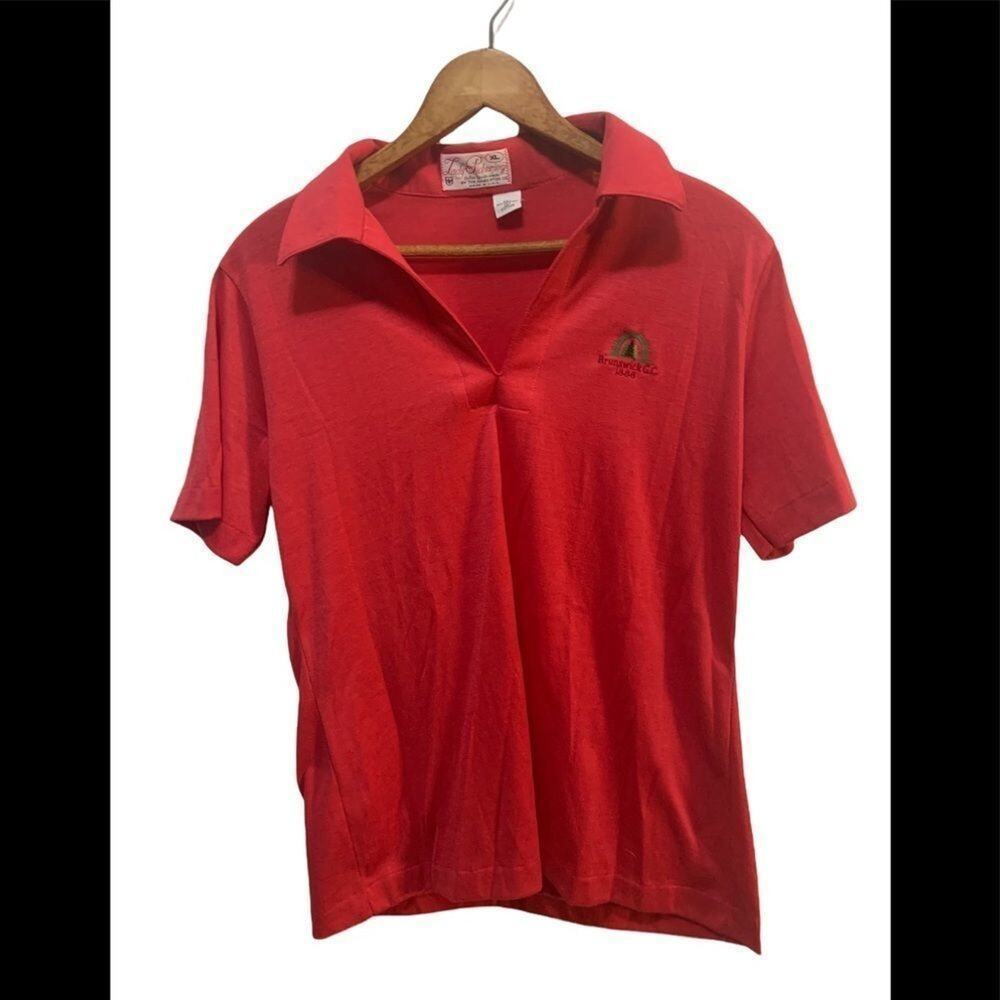 Vintage womens polo golf shirt open necked polo from Brunswick country club!